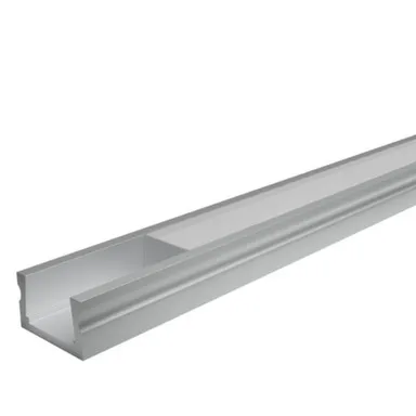 Купить Профиль алюминиевый накладной WOLTA WAP-S-16/6/2000-A серый, 6x16x2000 мм готовый комплект в интернет-магазине Akvilon.kz