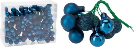 Купить Ёлочное украшение Шар, синий, диаметр 2 см, набор 12 шт, в ассортименте, Koopman в интернет-магазине Akvilon.kz