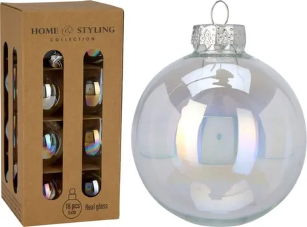 Купить Ёлочное украшение Шар, диаметр 6 см, набор 16 шт, в ассортименте, Koopman в интернет-магазине Akvilon.kz