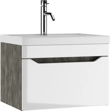 Купить Тумба подвесная Ева B1 с умывальником UNIT 60 см, ДОМИНО в интернет-магазине Akvilon.kz