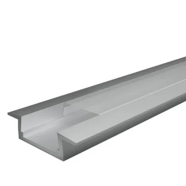 Купить Профиль алюминиевый встраиваемый WOLTA WAP-I 22/6/2000-A серый, 6x22x2000 мм готовый комплект в интернет-магазине Akvilon.kz