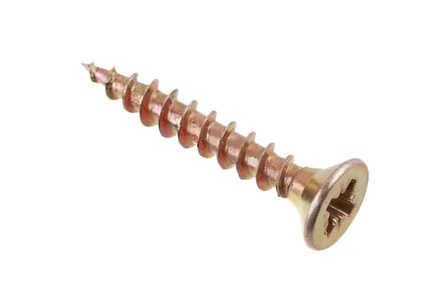 Купить Саморезы универсальные 4x25 желтый цинк ( 20 шт), Стройбат в интернет-магазине Akvilon.kz