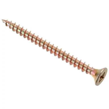 Купить Саморезы универсальные 5x70 (желтый цинк 100 шт) в интернет-магазине Akvilon.kz