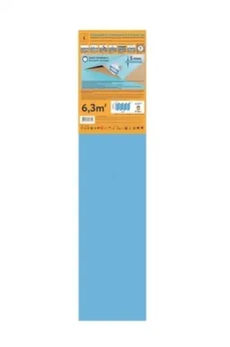 Подложка-гармошка синяя 5 мм 1,05x6 м (6,3 м2), Solid в интернет-магазине Akvilon.kz
