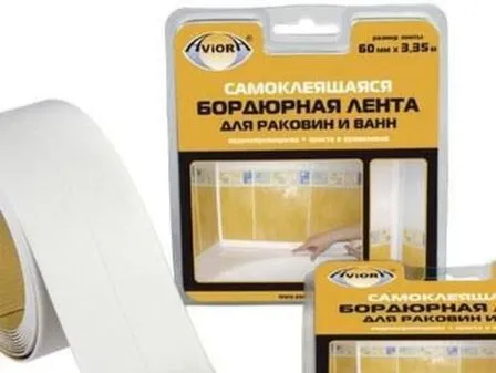 Купить Бордюрная лента для раковин и ванн 60 мм х 3,35 м, AVIORA в интернет-магазине Akvilon.kz