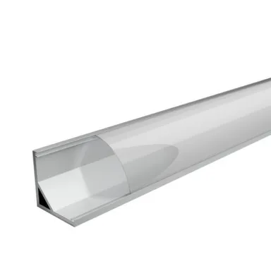 Купить Профиль алюминиевый угловой, накладной WOLTA WAP-S-16/16/2000-A серый, 16x16x2000 мм готовый комплект в интернет-магазине Akvilon.kz