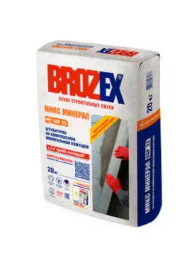 Купить Штукатурка на комплексном вяжущем Микс Минерал CGP 33, 20 кг, Brozex в интернет-магазине Akvilon.kz