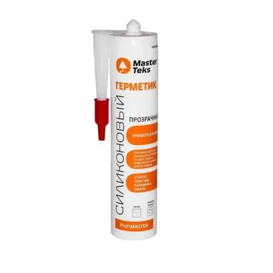 Купить Герметик силиконовый универсальный ProfiMaster, прозрачный, 290 мл, Masterteks в интернет-магазине Akvilon.kz