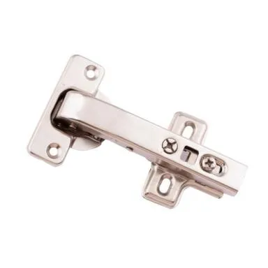 Купить Петля мебельная click угловая с доводчиком 180* с ответной планкой, белый цинк, 2 шт, Стройбат в интернет-магазине Akvilon.kz