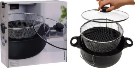 Купить Кастрюля с крышкой и ситом, диаметр 26 см, Koopman в интернет-магазине Akvilon.kz