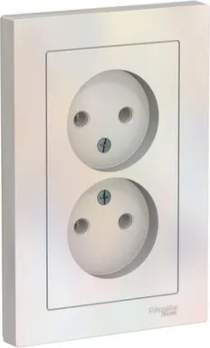 Купить Розетка 2-местная Schneider Electric Atlas в интернет-магазине Akvilon.kz