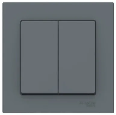 Купить Выключатель 2-клавишный Schneider Electric Atlas в интернет-магазине Akvilon.kz