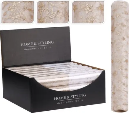 Купить Ткань для декорирования, золото, 500x30 см, в ассортименте, Koopman в интернет-магазине Akvilon.kz