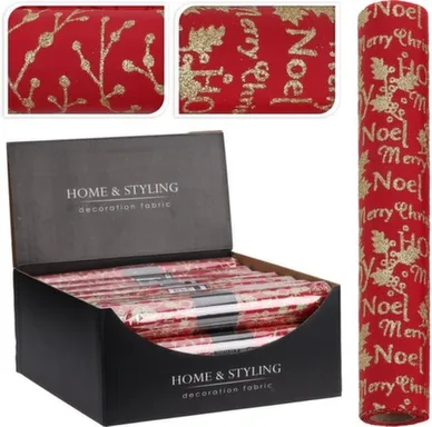 Купить Ткань для декорирования, красный, 270x28 см, в ассортименте, Koopman в интернет-магазине Akvilon.kz