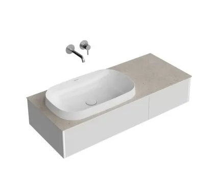 Купить Тумба подвесная Magica 120 см, утренний серый, 2 ящика, Kerama Marazzi в интернет-магазине Akvilon.kz