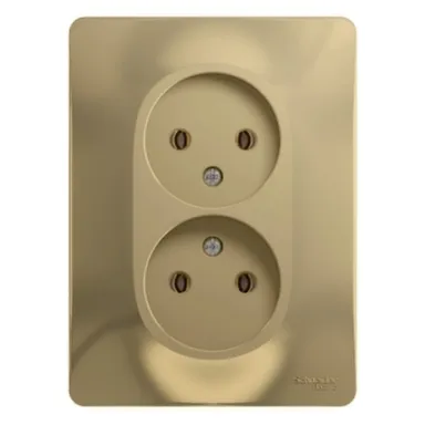 Купить Розетка 2-местная Schneider Electric Титан в интернет-магазине Akvilon.kz