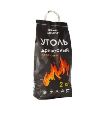 Древесный уголь 2 кг, Батырыч в интернет-магазине Akvilon.kz