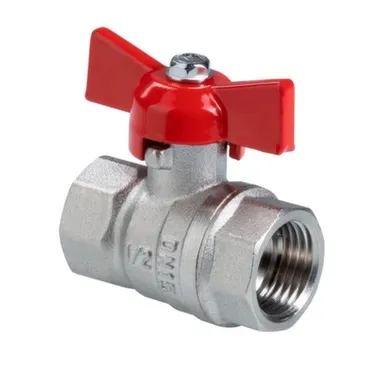 Купить Кран шаровой Стандарт 1/2" ВР-ВР рукоятка бабочка, Valtec в интернет-магазине Akvilon.kz