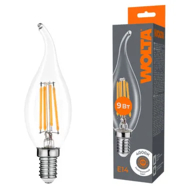 Купить Светодиодная лампа FILAMENT WF-CT35-9W4KE14 9Вт 4000K Е14, Wolta в интернет-магазине Akvilon.kz