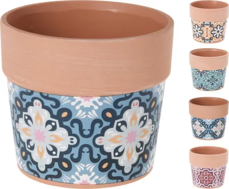 Купить Кашпо для цветов, 12,5x12,5x11 см, в ассортименте, Koopman в интернет-магазине Akvilon.kz