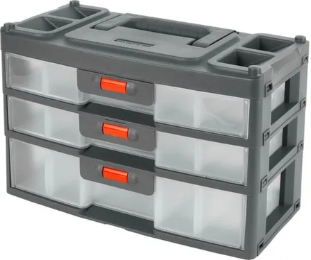 Купить Сет для мелочей, 3 секции серо-свинцовый/оранжевый, Expert в интернет-магазине Akvilon.kz