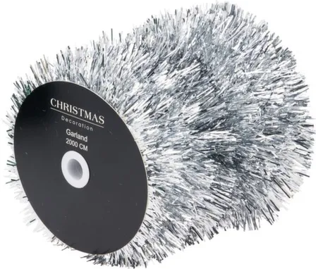 Купить Мишура, серебро, длина 20 м, Koopman в интернет-магазине Akvilon.kz