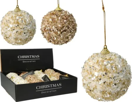 Купить Ёлочное украшение Шар, диаметр 8 см, в ассортименте, Koopman в интернет-магазине Akvilon.kz