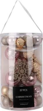 Купить Ёлочное украшение Шар, набор 57 штук, дизайн и размер в ассортименте, Koopman в интернет-магазине Akvilon.kz