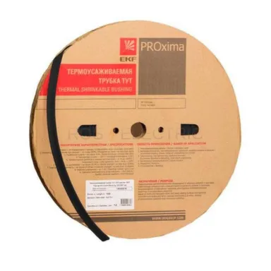 Купить Трубка термоусадочная 8мм/4мм черная EKF в интернет-магазине Akvilon.kz