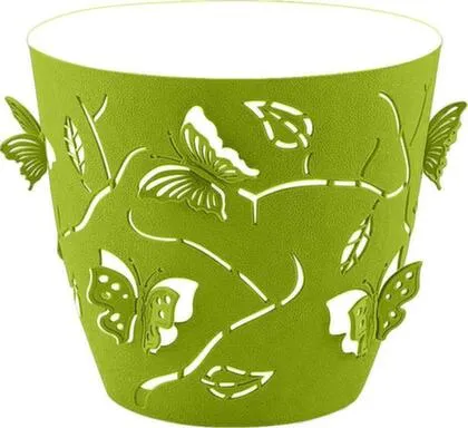Купить Горшок для цветов Butterflies 5,3 л D225 мм круглый лиственно-зеленый в интернет-магазине Akvilon.kz