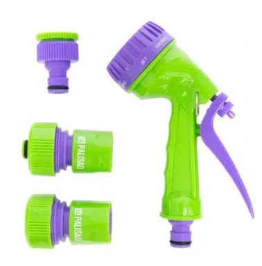 Купить Набор поливочный: распылитель-пистолет 7 поз.+2 соединителя 3/4"+ адаптер внешний, Palisad в интернет-магазине Akvilon.kz
