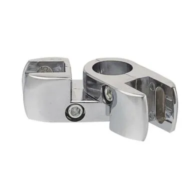 Купить Держатель панели двусторонний поворотный, хром, 1 шт, Стройбат в интернет-магазине Akvilon.kz