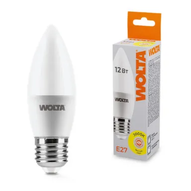 Купить Светодиодная лампа 25YC12E27 12Вт 3000K E27, Wolta в интернет-магазине Akvilon.kz