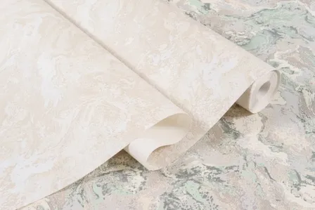 Купить Обои виниловые на флизелиновой основе Юпитер, база, бежевый светлый, 1,06x10 м, Domingo в интернет-магазине Akvilon.kz