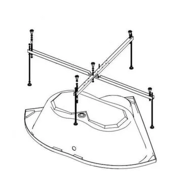 Купить Каркас для угловых ванн 140-150 см универс. 5 опор, Triton в интернет-магазине Akvilon.kz