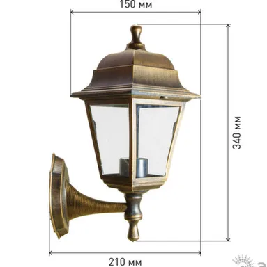 Купить Светильник уличный Леда под бронзу Е27 IP45 в интернет-магазине Akvilon.kz