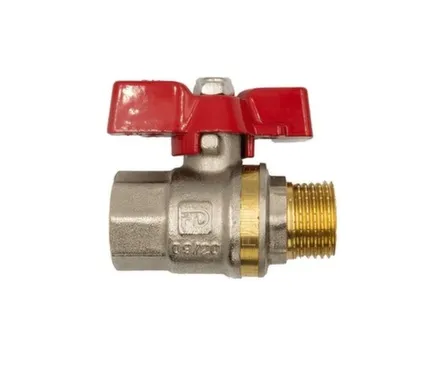 Купить Кран шаровой 3/4" ВР-НР рукоятка бабочка, Fado New в интернет-магазине Akvilon.kz