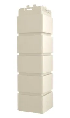 Купить Угол наружный GL Стандарт Клинкерный кирпич 390x120 мм Молочный в интернет-магазине Akvilon.kz