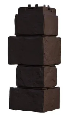 Купить Угол наружный Крупный камень 390x120 мм коричневый в интернет-магазине Akvilon.kz