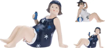 Купить Статуэтка Леди на пляже, 18x9,5x13 см, в ассортименте, Koopman в интернет-магазине Akvilon.kz
