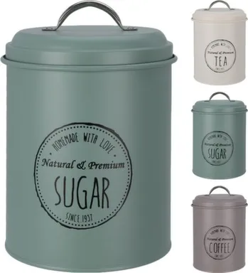 Купить Банка для хранения с крышкой, 1500 мл, размер 13,5x18 см, в ассортименте, Koopman в интернет-магазине Akvilon.kz