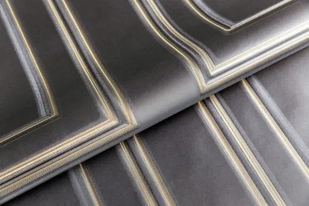 Купить Обои Буазери мотив черный винил/флизелин (тиснёные) 1,06x10 в интернет-магазине Akvilon.kz