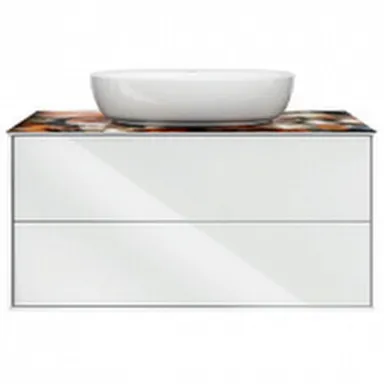 Купить Тумба PLAZA MODERN ( 2 ящика ) белый 100 см, Kerama Marazzi в интернет-магазине Akvilon.kz