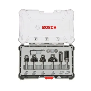 Купить Набор кромочных фрез посадочный Ø 8 мм 6 предметов, Bosch в интернет-магазине Akvilon.kz