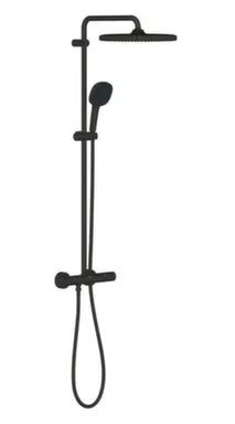 Купить Душевой комплект с термостатом чёрный Tempesta Cosmopolitan 250, Grohe в интернет-магазине Akvilon.kz