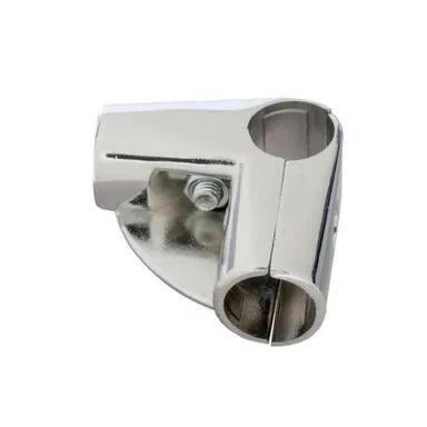 Купить Соединитель 3-х труб угловой с площадкой для полки, хром, 1 шт, Стройбат в интернет-магазине Akvilon.kz