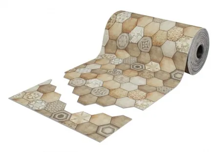 Купить Коврик-дорожка DIGITAL PRINT (14) "Мозайка" бежевый 1x15 м,SHAHINTEX в интернет-магазине Akvilon.kz