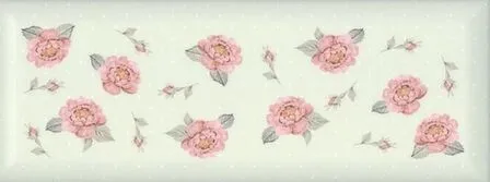 Купить Плитка керам Веджвуд Цветы зеленый грань 15x40 Х в интернет-магазине Akvilon.kz