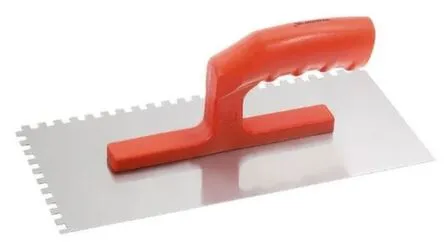 Купить Гладилка стальная, 280x130 мм, зеркальная полировка, пластмас. ручка, зуб 6x6 мм, Matrix в интернет-магазине Akvilon.kz