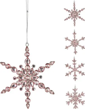 Купить Декорация подвесная Снежинка, D-15 см, в ассортименте, Koopman в интернет-магазине Akvilon.kz